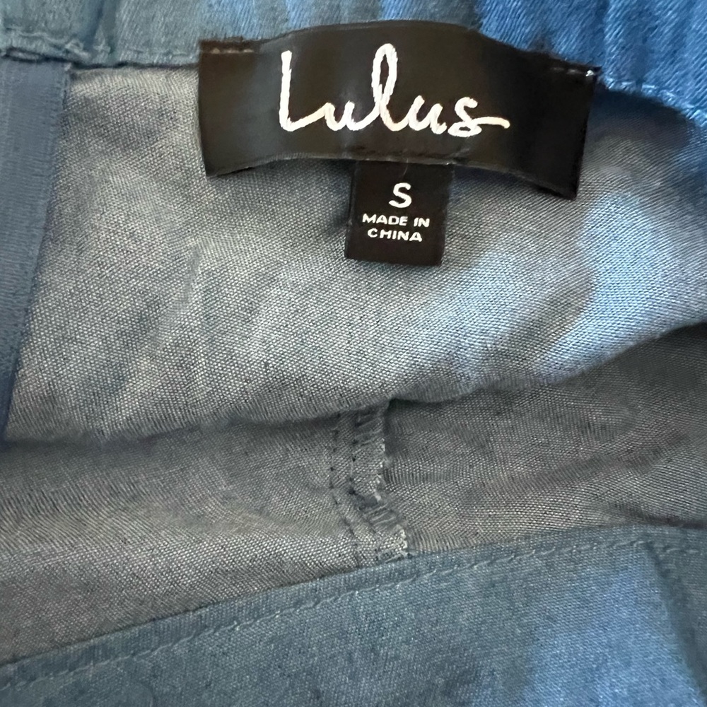 NWT Lulu’s Accompany Me Blue Chambray Two-Piece Dress - Picture 16 of 16